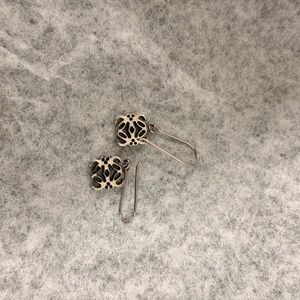 Loewe Silver Logo Earring